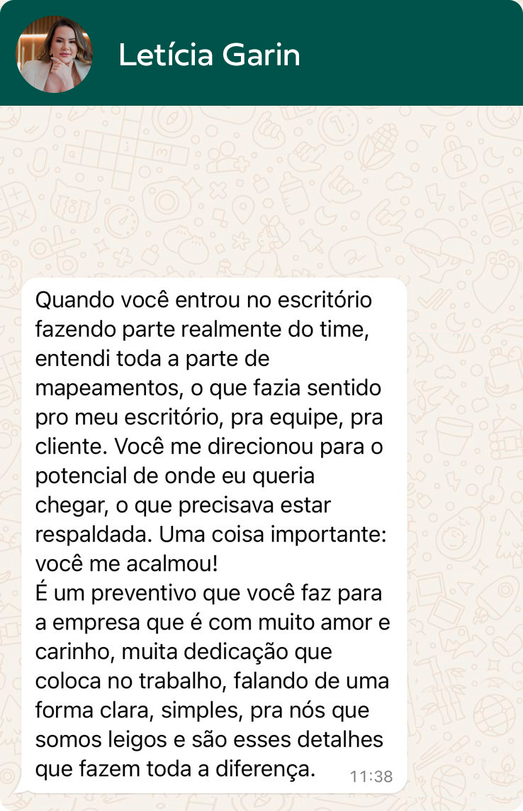 Depoimento de Letícia Garin