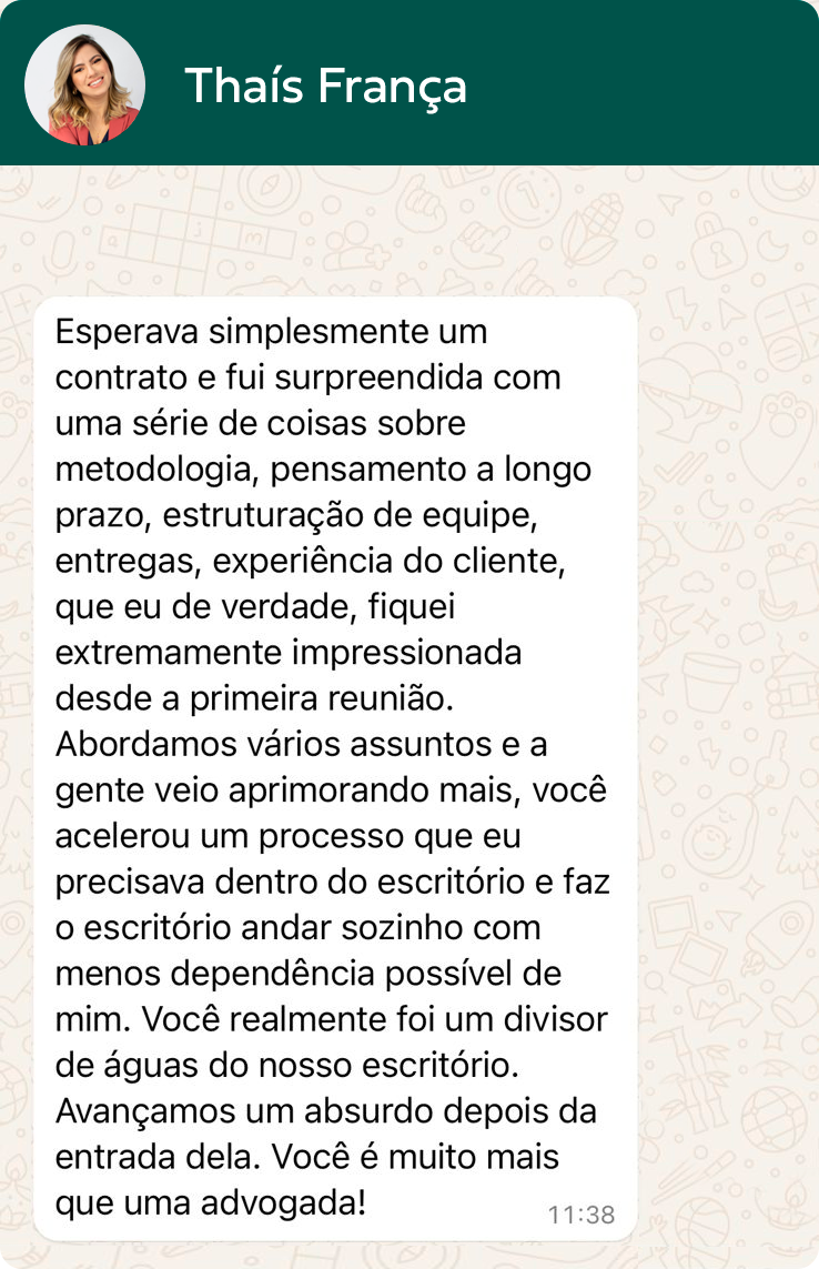 Depoimento de Thais França